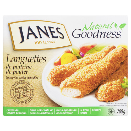 Janes Natural Goodness Frozen Chicken Strips 700 g