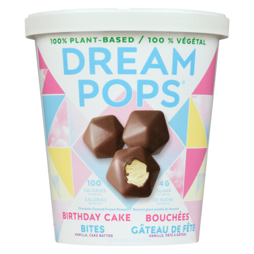 Dream Pops Plant Based Frozen Dessert Birthday Cake Bites 118 ml