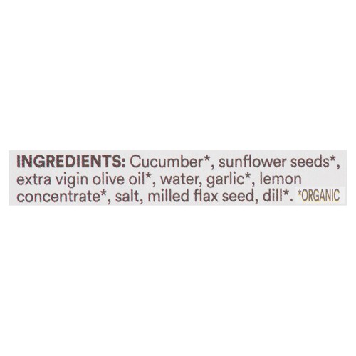 Live Organic Food Dairy-Free Dip & Spread Cucumber & Dill 198 g