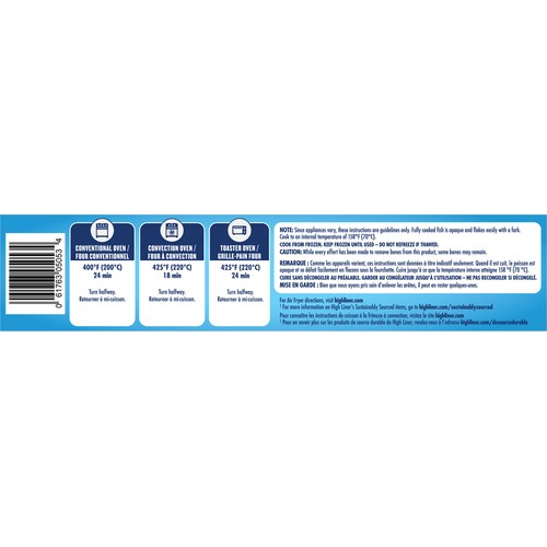 High Liner Frozen Breaded Seasoned Pollock Fillets Lemon Peppercorn 500 g