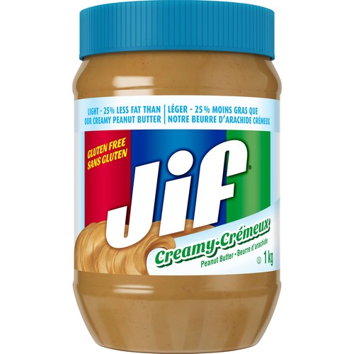 Jif Gluten-Free Peanut Butter Light Creamy 1 kg