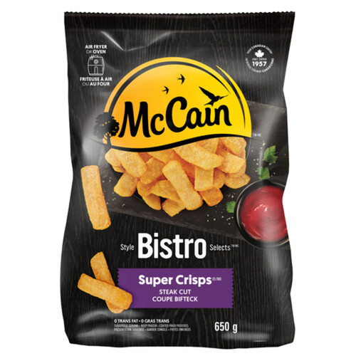 McCain Bistro Selects Super Crisps French Fries Steak Cut 650 g