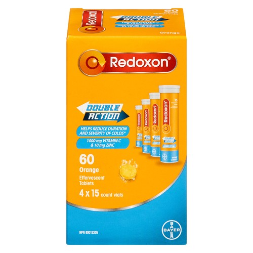Redoxon Vitamin C Double Action Effervescent Tablets 60 Count