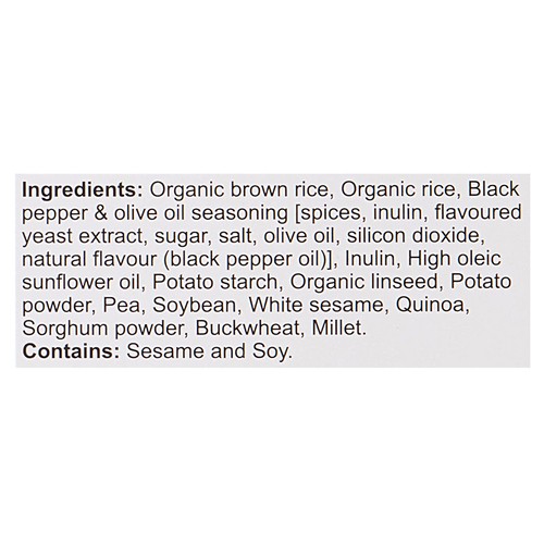 Want Want SuperSlim Brown Rice Crisps Cracked Pepper & Olive Oil 100 g