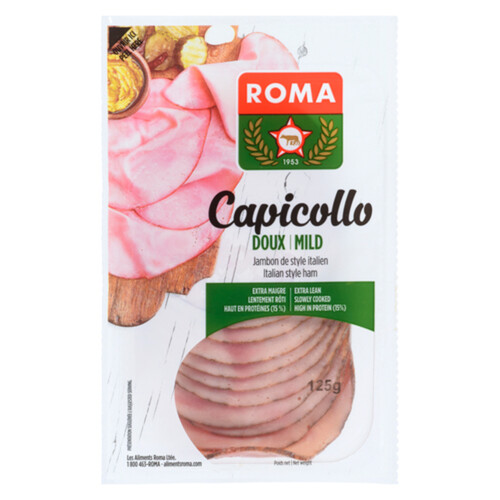 Roma Round Mild Sliced Capicolli 125 g