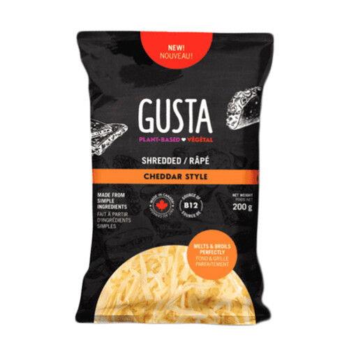 Gusta Vegan Shredded Cheese Cheddar Style 200 g