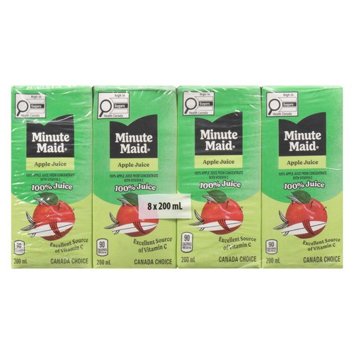 Minute Maid Juice Apple 8 x 200 ml (cartons)
