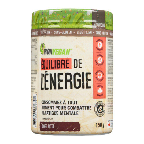 Iron Vegan Balanced Energy Roasted Coffee 150 g