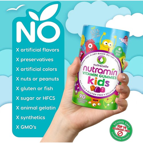 Nutramin Kids Multivitamins Vegan Gummies 90 Count