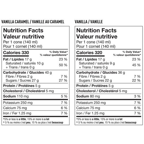 Nestlé Drumstick Frozen Dessert Cones Vanilla & Vanilla Caramel 8 x 140 ml