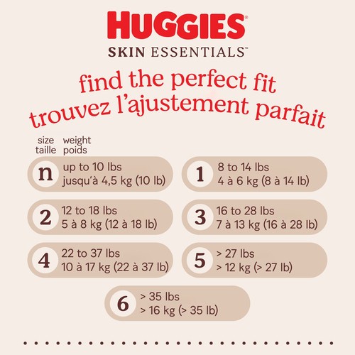 Huggies Skin Essentials Baby Diapers Size 4 52 Ct