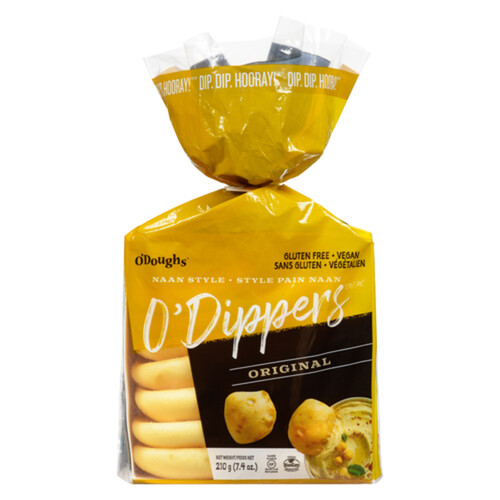 O'Doughs Gluten-Free Frozen O'Dippers Naan Style Original 210 g