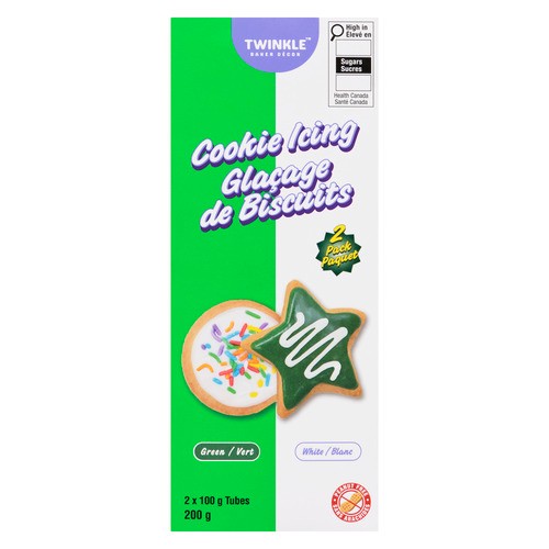 Twinkle Baker Décor Cookie Icing Tubes 2 x 100 g  (200 g)