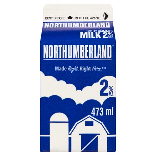Northumberland 2% Milk Partly Skimmed 473 ml