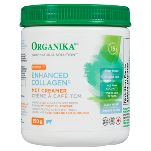 Organika Enhanced Collagen MCT Creamer 150 g