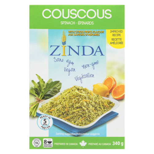 Zinda Couscous Spinach 340 g