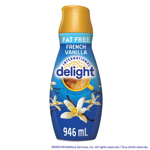 International Delight Fat Free Coffee Creamer French Vanilla 946 ml