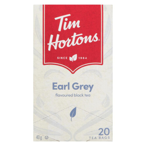 Tim Hortons Black Tea Earl Grey 20 Tea Bags 