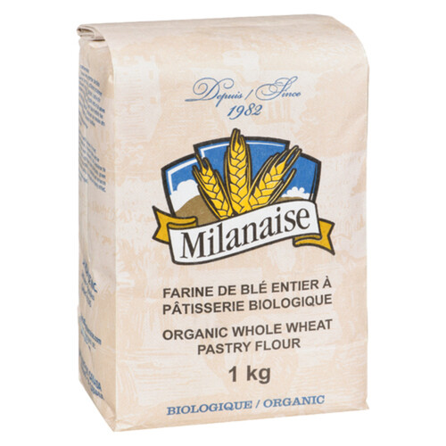 La Milanaise Organic Pastry Flour Whole Wheat 1 kg 