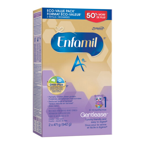 Enfamil A+ Gentlease Infant Formula Powder Refill 942 g