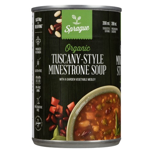 Sprague Organic Soup Tuscany Style Minestrone 398 ml