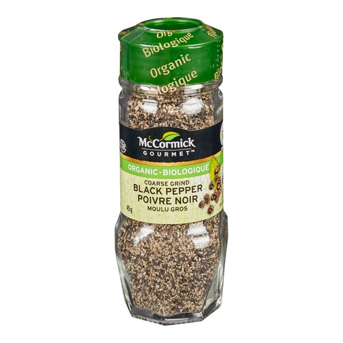 McCormick Gourmet Organic Coarse Grind Black Pepper 45 g