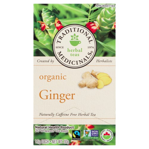 Traditional Medicinals Organic Herbal Tea Ginger 20 Bags