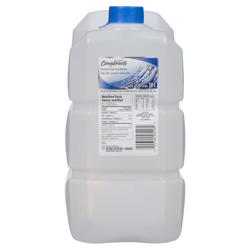 Compliments Spring Water With Ozone 10 L (bottle)