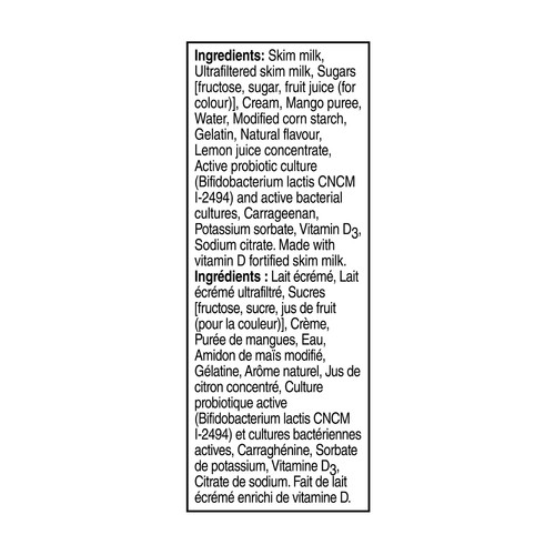 Activia 2.2% Probiotic Yogurt Mango 650 g