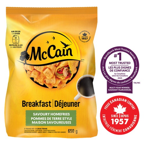 McCain Frozen Savoury Homefries 650 g