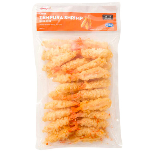 Longo's Frozen Tempura Shrimp 34-44 Count 500 g