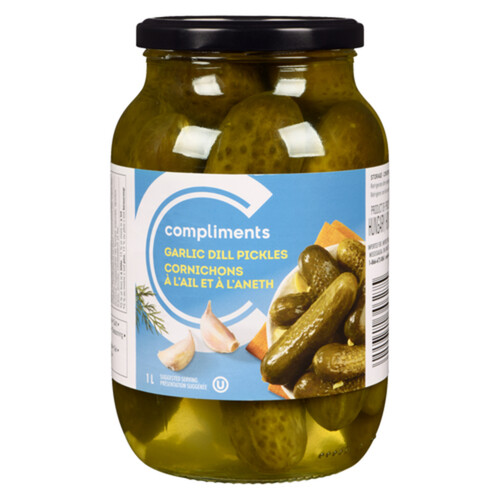 Compliments Pickles Garlic Dill 1 L