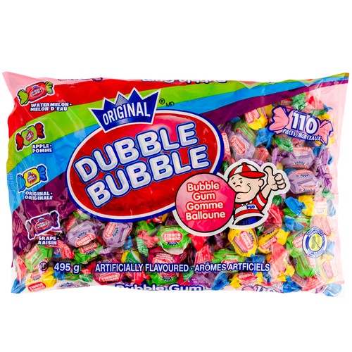 Dubble Bubble Bubble Gum Original 110 Pieces 495 g