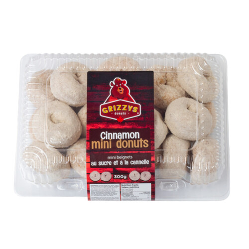 Grizzys Mini Donuts Cinnamon Sugar 300 g (frozen)