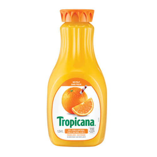 Tropicana Juice No Pulp Orange 1.54 L (bottle)