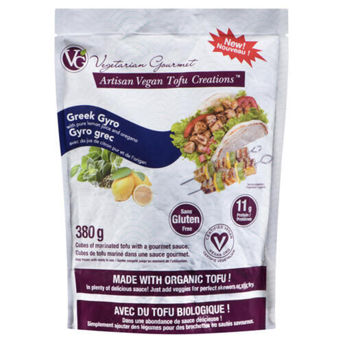 Vegetarian Gourmet Frozen Artisan Vegan Tofu Creation Greek Gyro 380 g