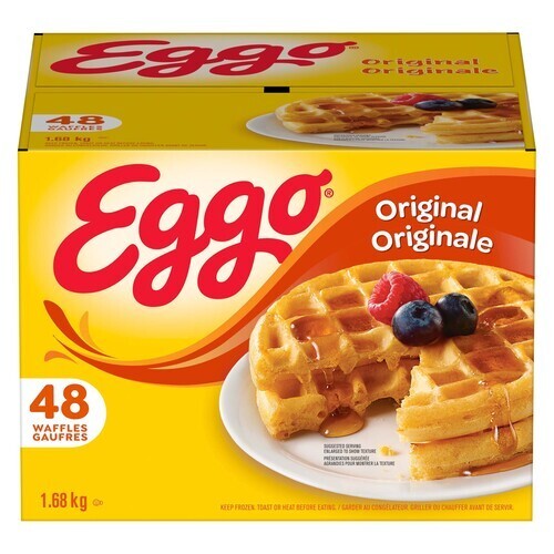 Kellogg's Eggo Frozen Waffles Original Jumbo 1.68 kg