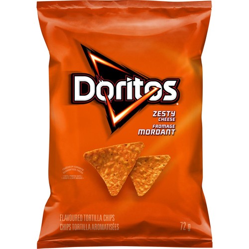 Doritos Tortilla Chips Zesty Cheese 72 g