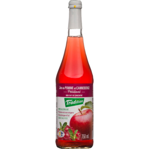 Tradition Sparkling Juice Apple & Cranberry 750 ml (bottle)