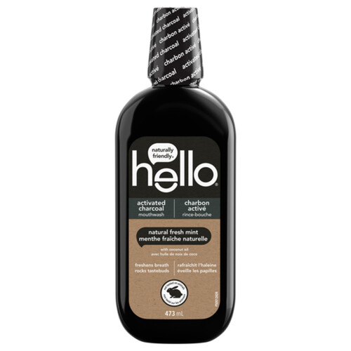 Hello Charcoal Mouth Wash 473 ml