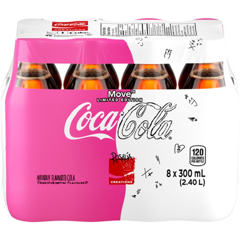 Coca-Cola Soft Drink Move 8 x 300 ml (bottles) - Voilà Online Groceries ...