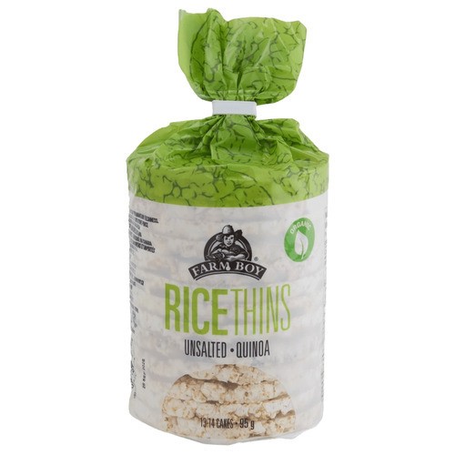 Farm Boy Rice Thin Crackers Quinoa Unsalted 95 g