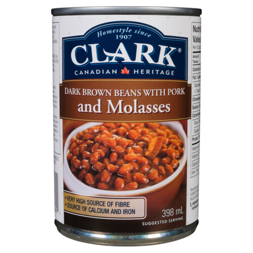 Clark Dark Brown Beans Pork & Molasses 398 ml