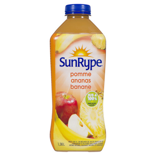 SunRype 100% Juice Apple Pineapple Banana 1.36 L (bottle)