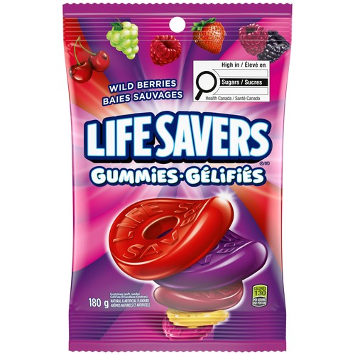 Life Savers Gummies Candy Wild Berry Bag 180 g