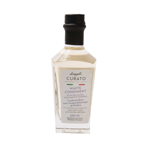 Longo's Curato White Condiment With Balsamic Vinegar Of Modena 250 ml 