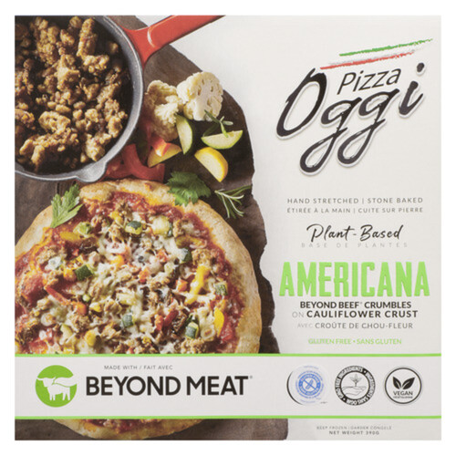 Oggi Food Plant Based Frozen Pizza Beyond Beef 380 g