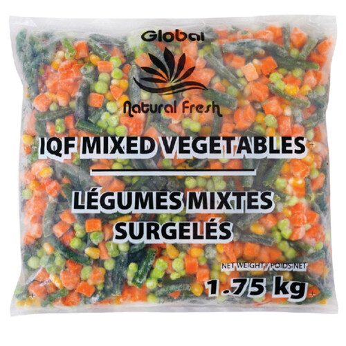 Global Natural Fresh Frozen Mixed Vegetable 1.75 kg