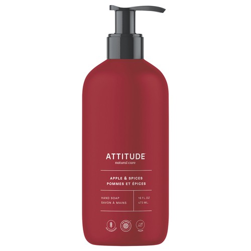 Attitude Natural Care  Hand Soap Apple & Spices 473 ml