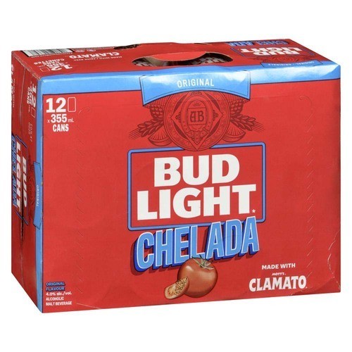 Bud Light Chelada Beer 4% Alcohol 12 x 355 ml (cans)
